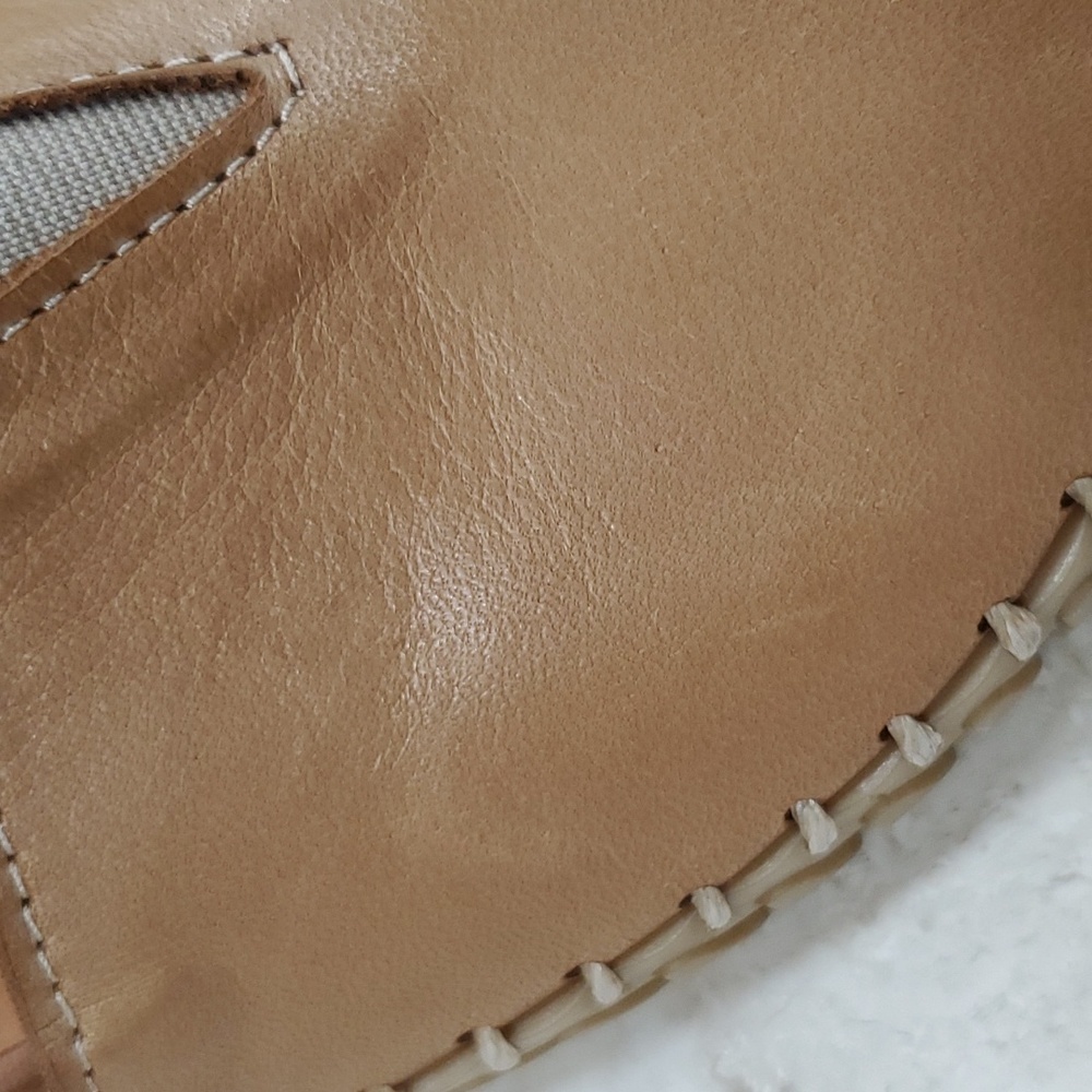Spring Step Tan Leather Slip-On Flats - Picture 14 of 16